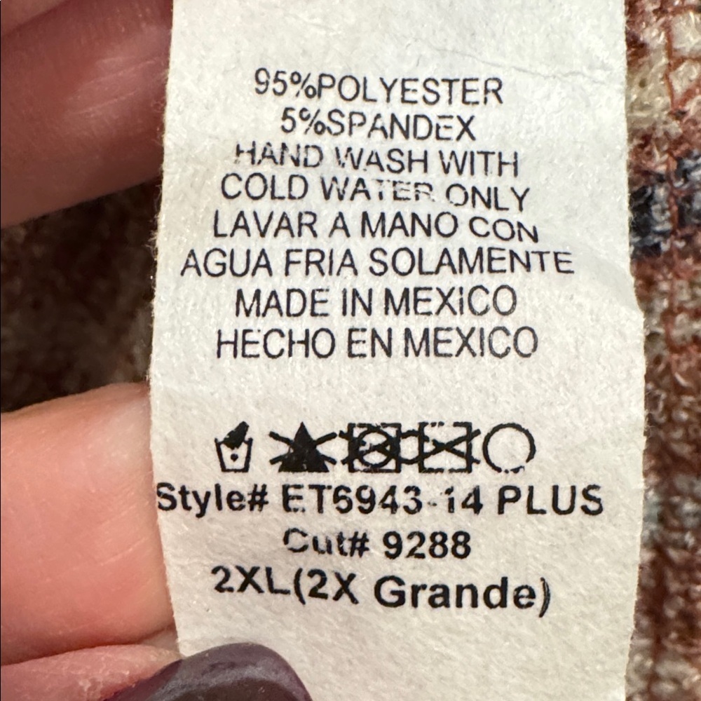Heimish Cozy & Comfy Lightweight Multicolor V-Neck Sweater-2XL-NWOT - Picture 6 of 7